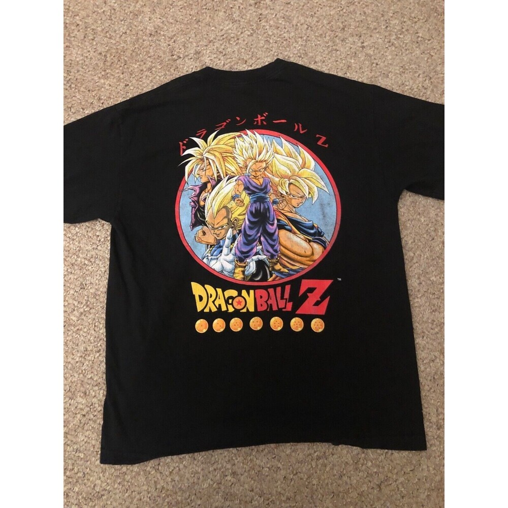 Dragonnball Z Men's Large T Shirt Banpresto Black Short Sleeve Anime Full Back